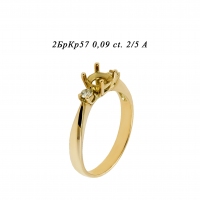 Кольцо-каст из желтого золота с бриллиантами ЗДЧП110-5801 
