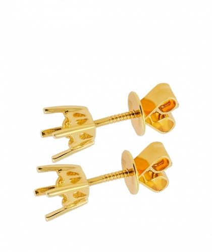 Серьги - касты в желтом золоте 1108 GW15-30 