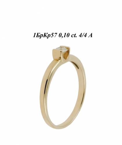 Кольцо из желтого золота с бриллиантом Д110-6801_0399 