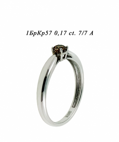Кольцо из белого золота с бриллиантом 04226_0243  