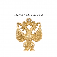 Значок из желтого золота с бриллиантом С1400211 